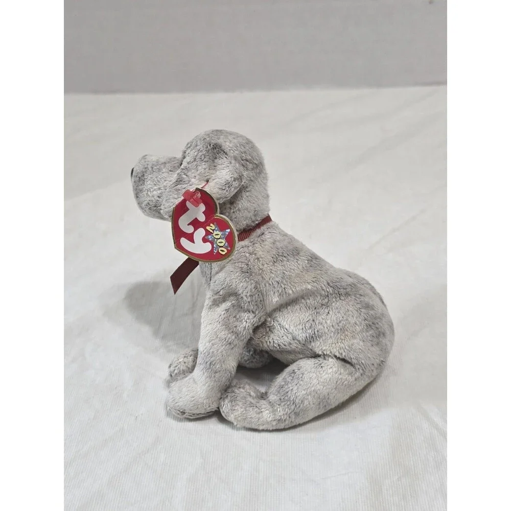 TY 2000 NWT Grey Dog 